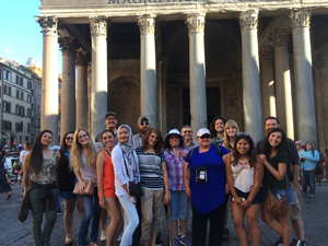 students at Pantheon
