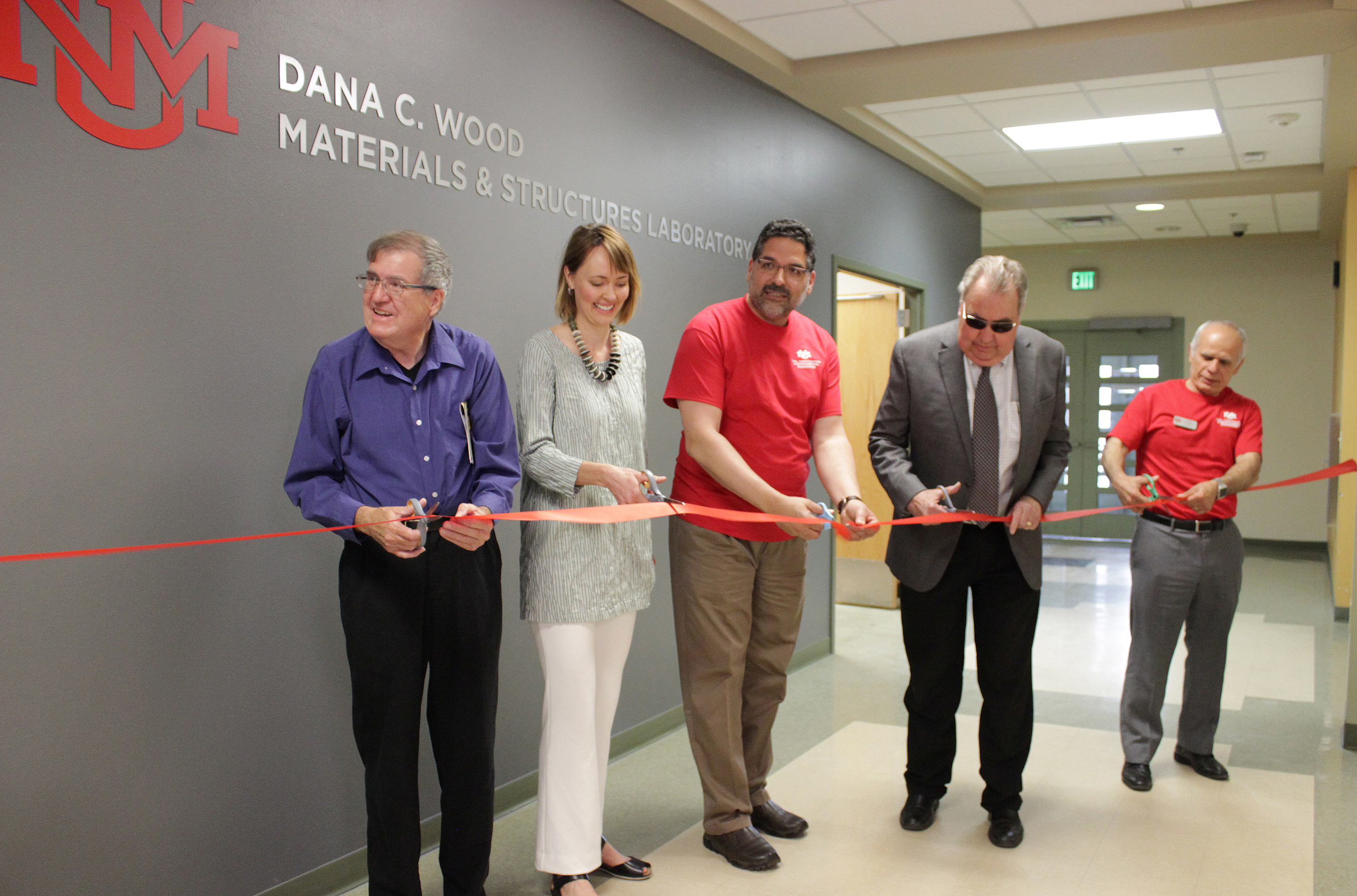 Dana Wood lab ribbon cutting photo