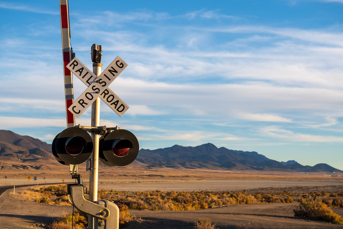 photo: railroad crossing